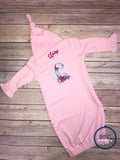 Baby- Appliqué Gown & add-on Hat